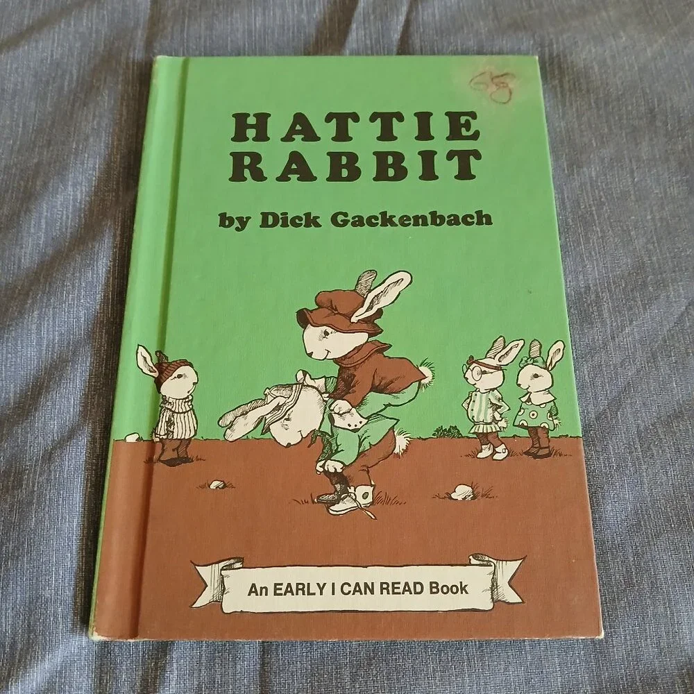 Hattie Rabbit by Dick Gackenbach 1976 Hardcover Vintage